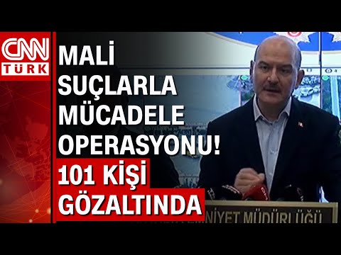 Mali suçlarla mücadele operasyonu! Bakan Soylu detayları duyurdu: 101 kişi gözaltına alındı