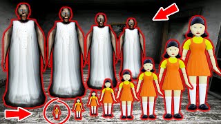 Granny vs small Doll vs Big Granny - funny horror animation (funny mix 15)