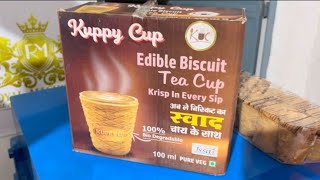 चाय पियो और कप खाओ, Edable Cup Making Machine / Biscuit Cup Making Machine Manufacturer in India 