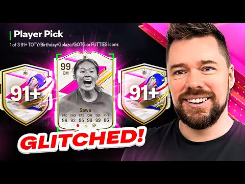 Opening *GLITCHED* 91+ Icon Players Picks! ?