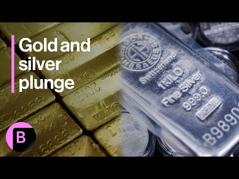 YouTube video thumbnail: Gold and Silver Post Steepest Drops in Years as Rally Cools