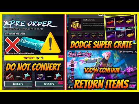 🔥100 % RETURN ITEMS - NEXT X SUIT AND ULTIMATE FIRST LOOK l DODGE LUCKY SPIN CRATE AND NEW UPDATE