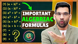 Algebra Important Formulas || # maths