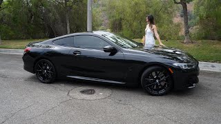 2025 BMW 840i Coupe Review / 20" M wheels / BMW Exhaust Sound / BMW Review with Trish!