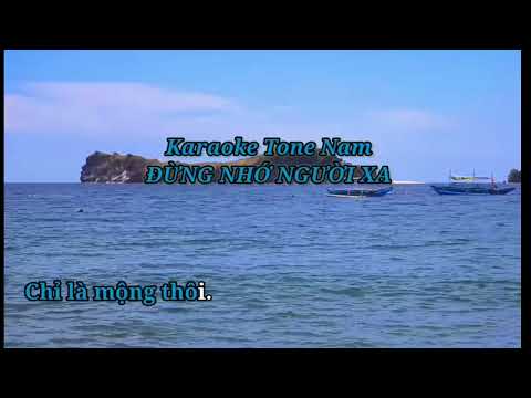 Đừng Nhớ Người Xa Karaoke Tone Nam