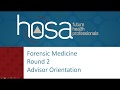Forensic Medicine Event Guidelines