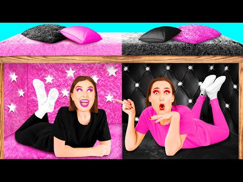 Secret Rooms Under The Bed | Rich VS Broke Parenting Hacks by TeenTeam Challenge