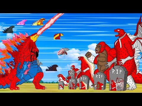 Monsters Godzilla & KONG, SHARK, BLOOP Jaw Size Comparison and Teeth Count | Godzilla & KONG Cartoon