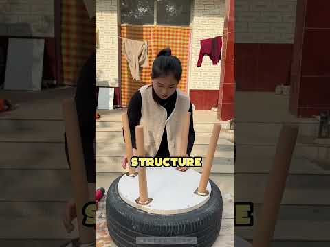 She TRANSFORMS a tyre into home decor item 😱