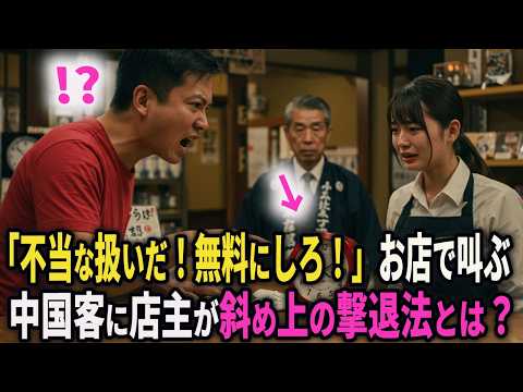 迷惑…「不当な扱いだ!無料にしろ!」お店で叫ぶ中国客に店主が斜め上の神対応w #シニア #朗読 #健康 #人生 #shorts #中国 #shortvideo