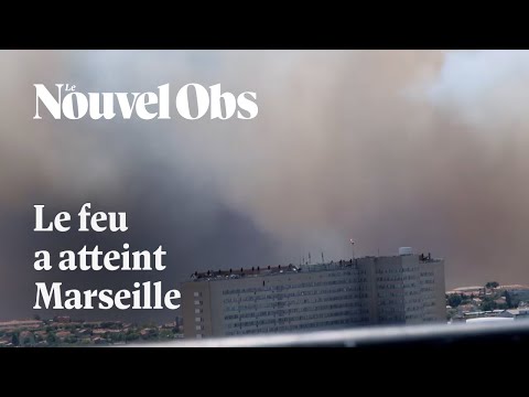 A Marseille, les premières images de l'incendie qui a atteint la ville