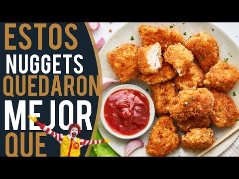 CHICKEN NUGGETS 0 CARBS y 50 gr PROTEINA- SOLO 3 INGREDIENTES - MEJOR Q MCDONALD'S / KETO Y LOW CARB