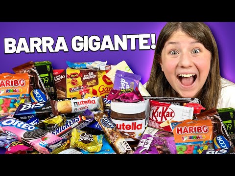 MISTURAMOS TODOS OS CHOCOLATES PARA FAZER UM GIGANTE!