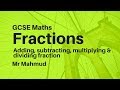 Operations with Fractions and Mixed Numbers