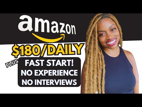 Amazon Is Hiring ASAP I Fast Start Work From Home Jobs With No Interviews.