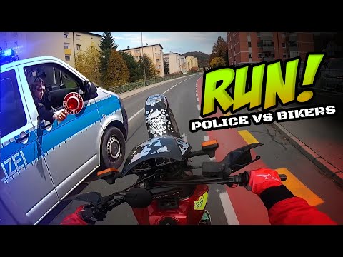 Police Chase Bikers - INSANE Cops VS Motorcycles | Best Compilations 2024