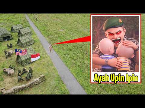DRONE MEREKAM AYAH UPIN IPIN ASLI DI DUNIA NYATA!