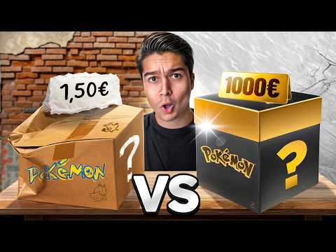 1€ vs 1000€ Boite Mystere Pokemon