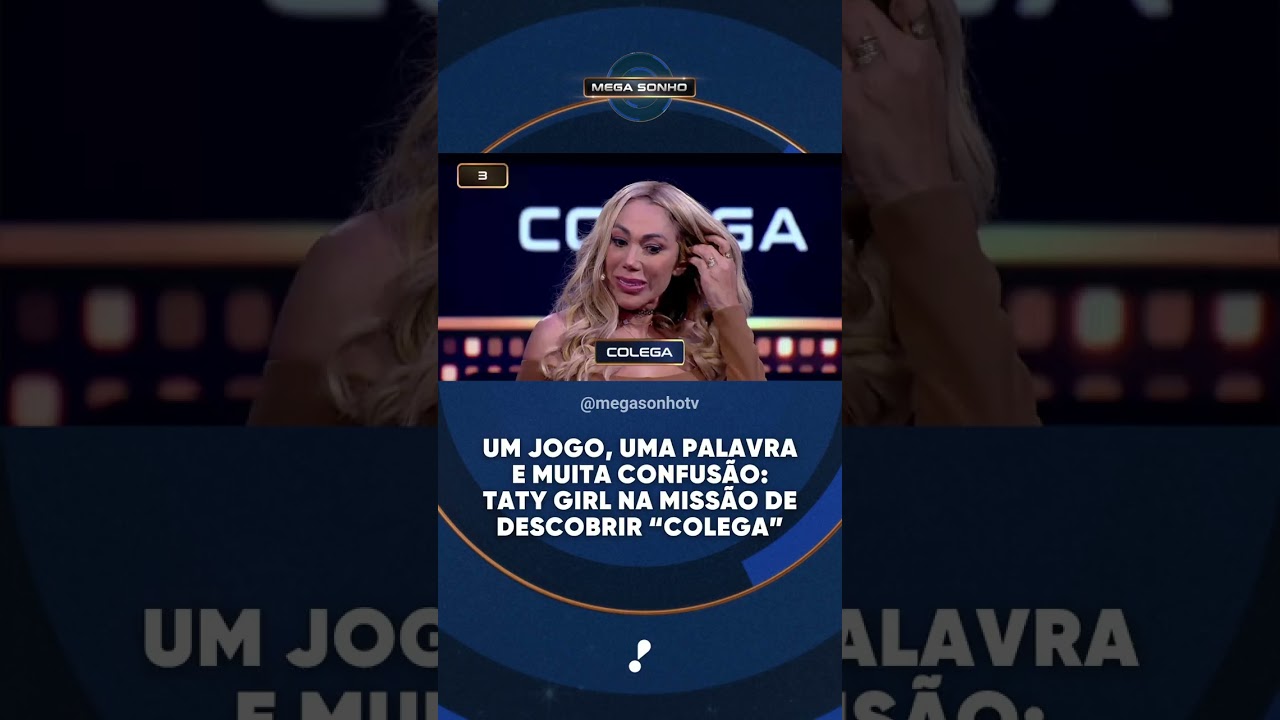 Um jogo uma palavra e muita confusão Taty Girl na missão de descobrir a palavra Colega