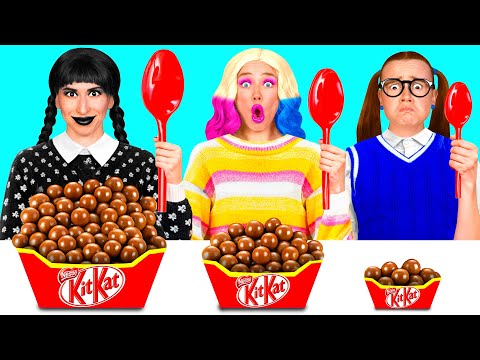 Big, Medium and Small Plate Challenge | Funny Food Recipes by BaRaDa Challenge