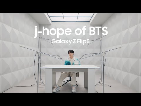 Galaxy x j-hope: Galaxy Z Flip5 I The stunning look, the first unveiling  | Samsung