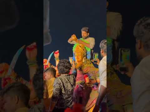 Durga Mata Abhishekam Durga Nimajjanam time #durgamata #viral #shorts #trending #youtubeshorts #yt