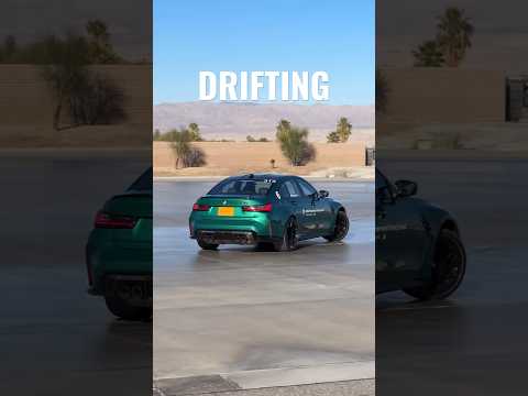 BMW M3 drifting on skidpad