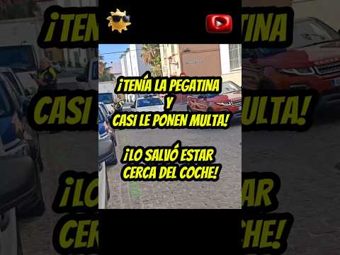 🚨 ¡Casi lo multan teniendo la pegatina! Increíble lo que pasó en Cádiz  #Cádiz  #ShortsEspaña