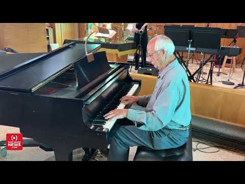 Longtime member of St. Paul's United Methodist Church performs original song he plays every Sunday