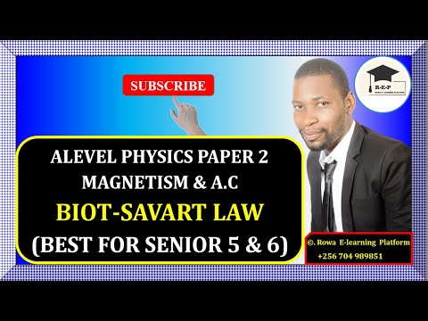 005 – ALEVEL PHYSICS PAPER 2 | MAGNETISM & AC | BIOT-SAVART LAW OF MAGNETIC FLUX DENSITY | 510/2