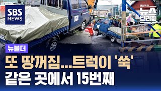 부산서 또 대형 땅꺼짐…3년 새 15번째 / SBS / 뉴블더