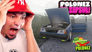 🚘 AHA, MÓJ POLONEZ SIĘ ZEPSUŁ! *dym z pod maski* | My Summer Polonez (Gruchot)