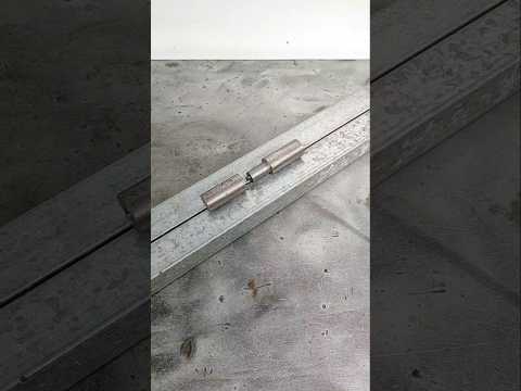 The best way to install lathe hinges on thin tubes