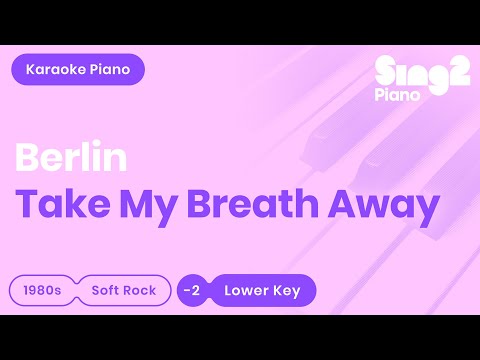 Berlin – Take My Breath Away (Lower Key) Piano Karaoke