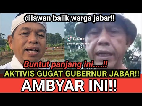 LAWAN! AKTIVIS GUGAT GUBERNUR JABAR BUNTUT INI...ISLAMOPOBIA MATAMUUU!!!