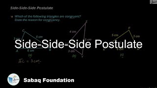 Side-Side-Side Postulate