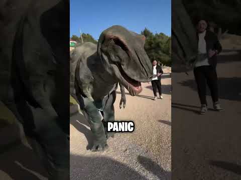 This Kid Wanted To Take A Picture With A Dinosaur but… 😱