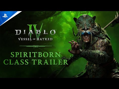 Diablo IV - Vessel of Hatred: Spiritborn Class Trailer | PS5 & PS4 Games