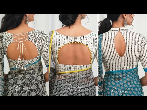 Simple Blouse Neck Pattern | Simple Saree Blouse Back Neck Designs New | Latest Simple Blouse Design