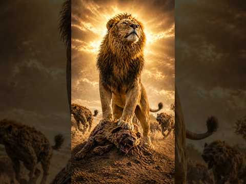 Why Hyenas Fear a Single Lion? The Real Jungle Psychology 🦁 #shorts #factlinker