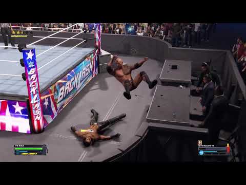 The Final Boos Dwayne Johnson face Seth Freakin Rollins one vs one in WWE 2K24 Championship