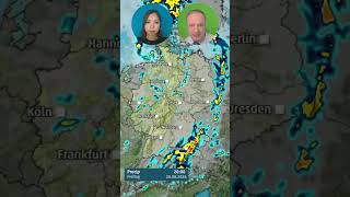 Superzelle am Freitag in Deutschland. Im Osten und Südosten kommt es zu Unwetter