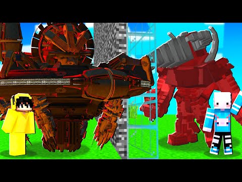 ASTRO MOTHERSHİP VS MEGA TİTAN DRİLLMAN! | Minecraft