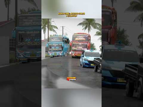 Detik-detik bus biru menyerepet mobil elf 🫣 #bus #basuri #shorts