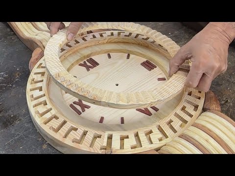 Unique Inspirational Wooden Wall Clock Project // Build A Giant Wristwatch