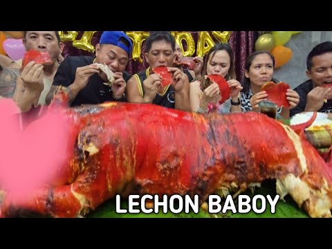 LECHON BABOY | OUTDOOR COOKING | MUKBANG PHILIPPINES