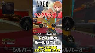 ランクリセット幅はこのルールですよー！【 APEX のったん エペ解説 】#apex #apex #apexlegends #のったん #エ