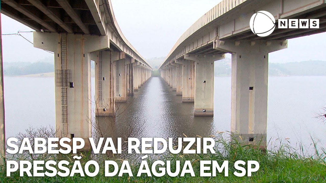 Sabesp vai reduzir pressão da água à noite na Grande SP