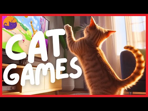 GAMES FOR CATS - Interactive Hunting Games for Bored Cats - HANDS FREE PLAYTIME 🐱