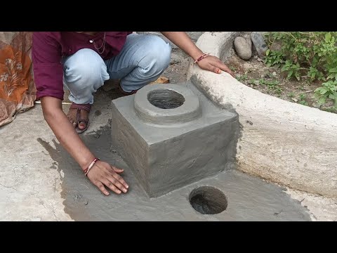 Mud stove can cook food with only natural gas | Primitive Technology | 5 Tips to Make a Mud Stove